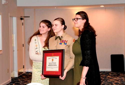 2022 Young Marine of the Year, Alanah Kelliher and family