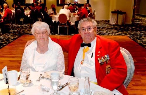 New England Division Compliance officer and Department Paymaster Bernie Heaney and wife