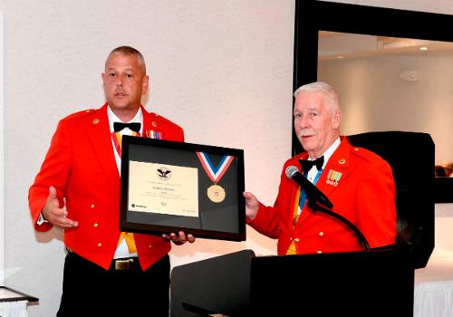 New England Division Assistant Vice Commandant Pat Maguire, National Senior Vice Commandant Warren Griffin