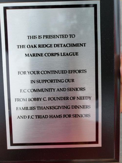 Oak Ridge Community Service Award